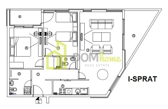 Prodaja, dvosoban stan, 79m², Donja Gorica, Podgorica