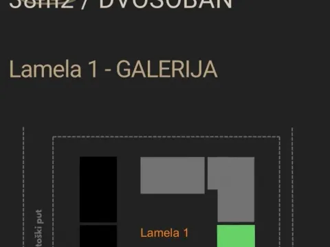 Sale, two bedroom apartment, 38m², Telep, Novi Sad Sve Podlokacije