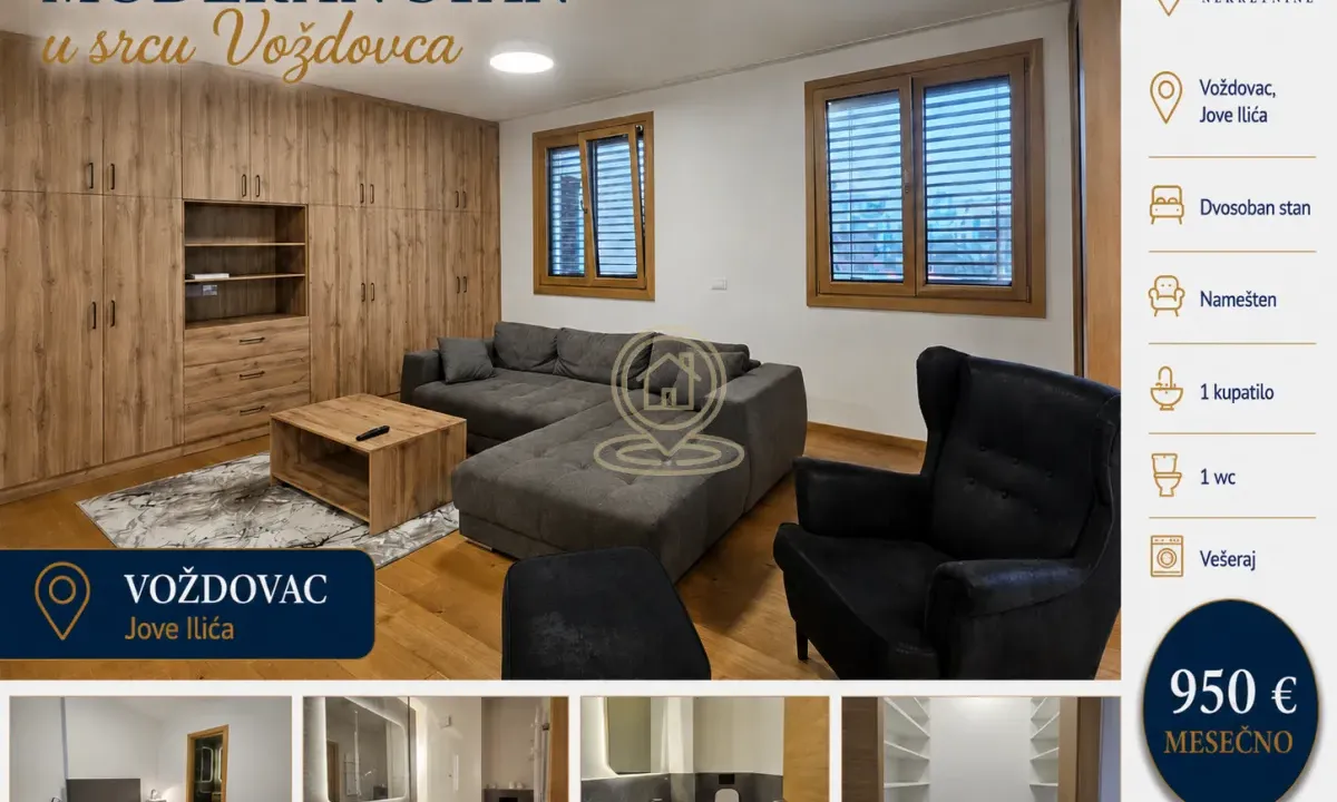 Rent, two bedroom apartment, 90m², Voždovac Sve Podlokacije, Beograd
