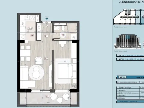 Sale, one bedroom apartment, 42m², Centar, Bar - image 9