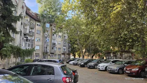 View of the building and parking area surrounded by greenery. - image 14