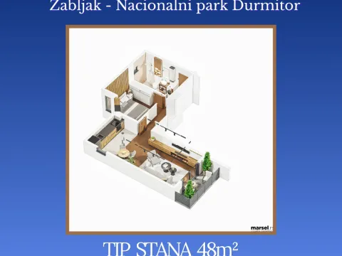 Prodaja, dvosoban stan, 48m², Centar, Žabljak - image 7