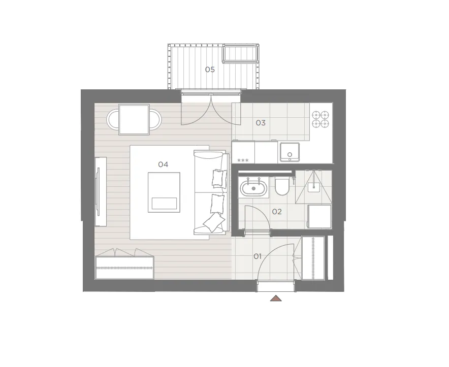 Prodaja, garsonjera, 30m², Herceg Novi, Crna Gora