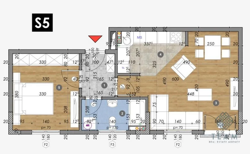 Sale, one bedroom apartment, 46m², Kolašin, Crna Gora