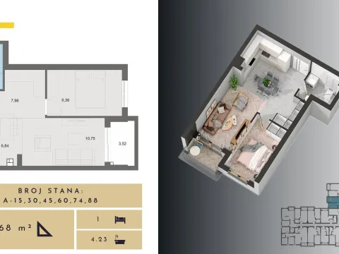 Prodaja, dvosoban stan, 67m², Budva, Crna Gora - image 32