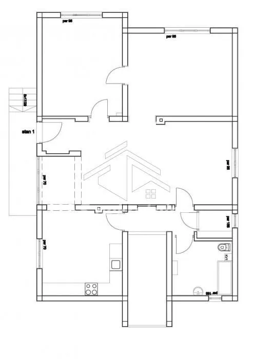 Rent, three bedroom apartment, 106m², Banovo Brdo, Beograd
