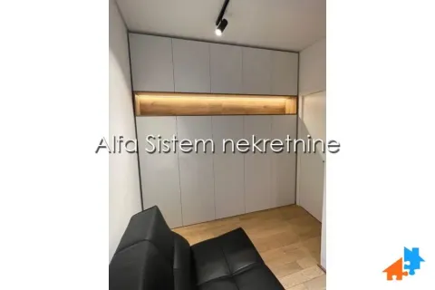 Living room with a built-in wardrobe and a couch. - image 9