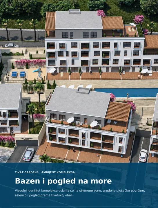 Sale, one bedroom apartment, 44m², Centar, Tivat