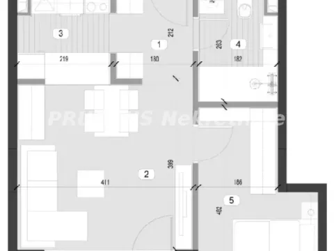 Sale, two bedroom apartment, 46m², Kluz, Zvezdara Sve Podlokacije - image 6