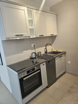 Compact equipped kitchen with built-in units and appliances. - image 7