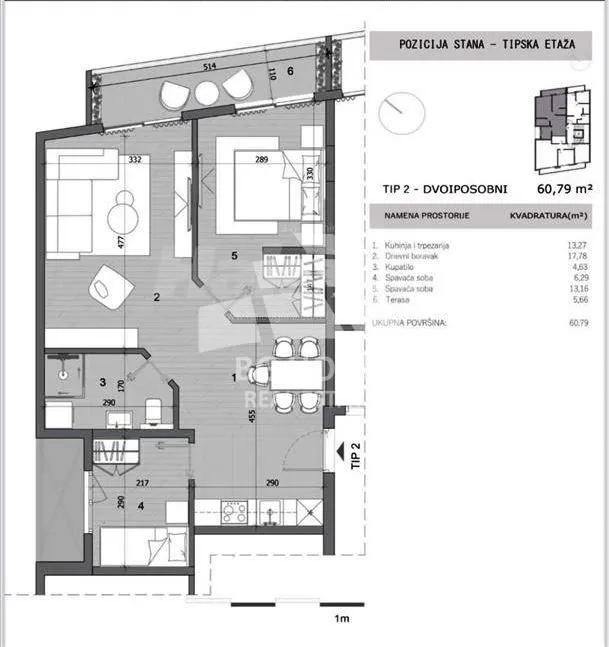Prodaja, dvosoban stan, 61m2, Cvetkova Pijaca, Zvezdara, Beograd