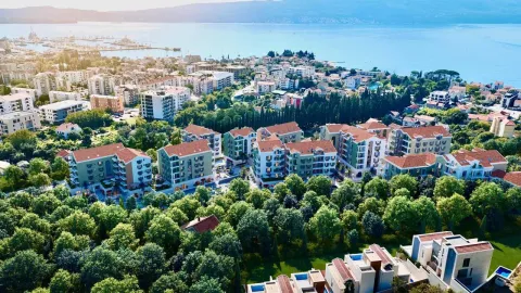Pogled iz vazduha na stambeni kompleks blizu obale mora. - image 10