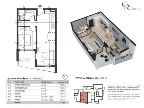 Prodaja, jednosoban stan, 45m², Petrovac, Budva - image 8
