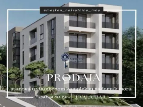 Sale, one bedroom apartment, 45m², Hladna Uvala, Bar