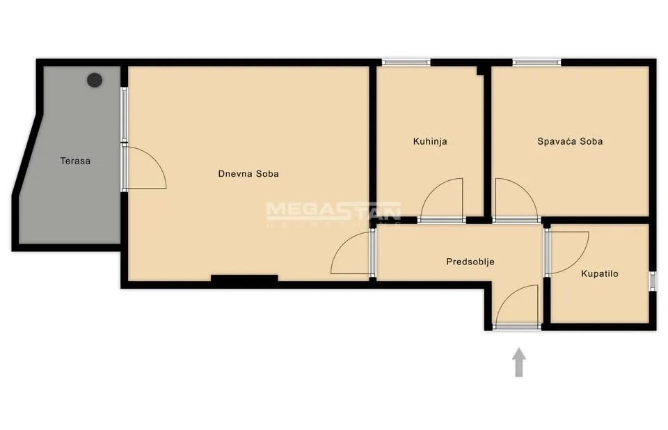 Sale, two bedroom apartment, 53m², Mali Mokri Lug, Zvezdara Sve Podlokacije