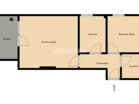 Sale, two bedroom apartment, 53m², Mali Mokri Lug, Zvezdara Sve Podlokacije - image 3