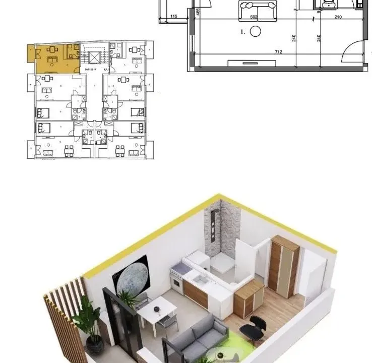 Prodaja, jednosoban stan, 37m², Centar, Pančevo