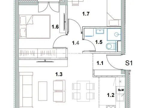 Stan in Palilula Sve Podlokacije