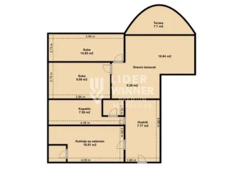 Rent, three bedroom apartment, 87m², Voždovac Sve Podlokacije, Beograd - image 16