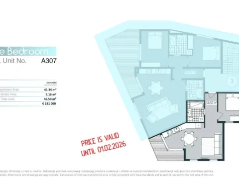 Sale, one bedroom apartment, 42m², Donja Lastva, Tivat - image 8