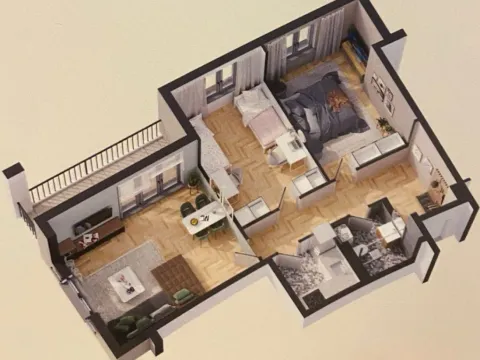 Sale, two bedroom apartment, 66m², Tivat, Crna Gora - image 1