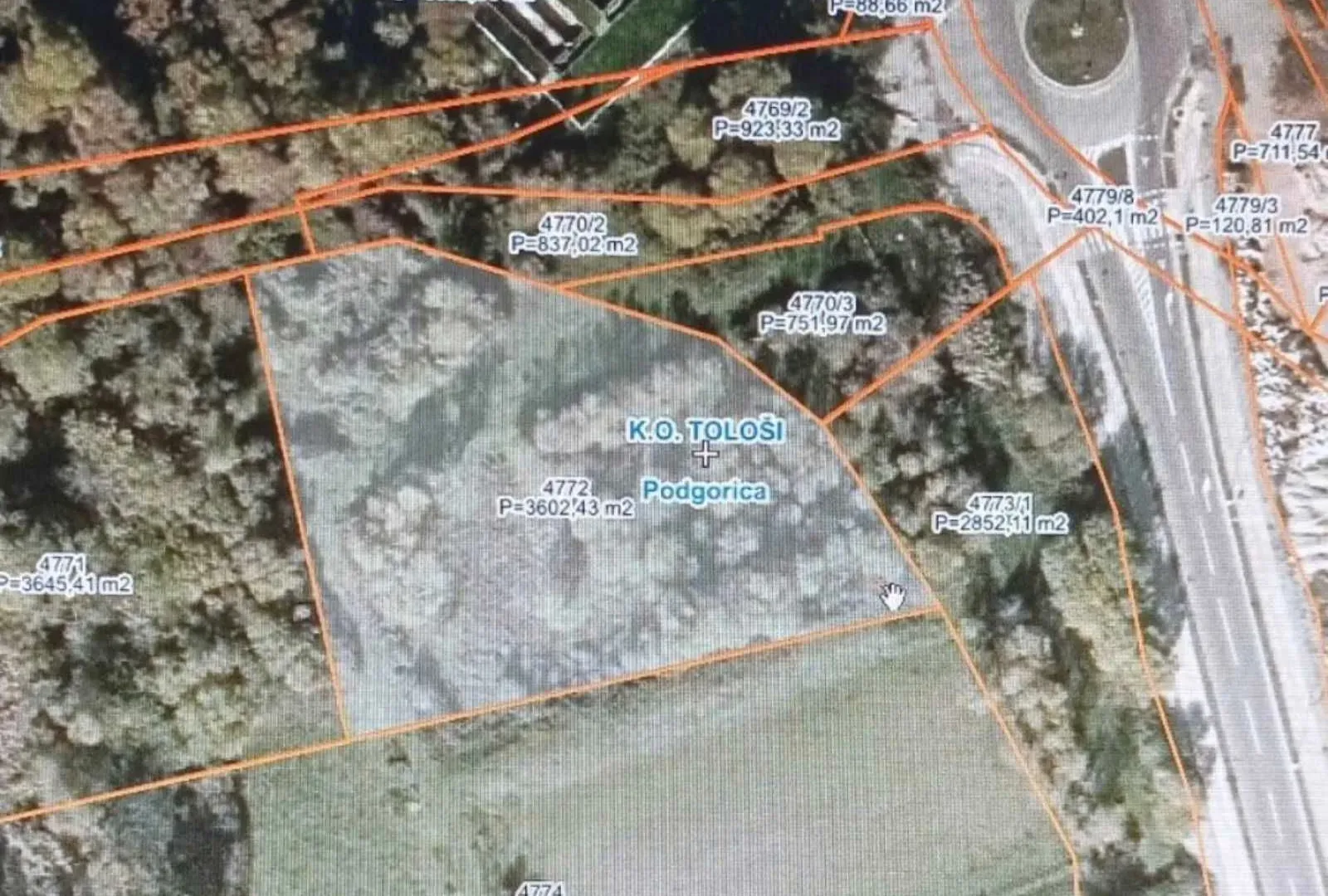 Prodaja, plac, 3602m², Mareza, Podgorica