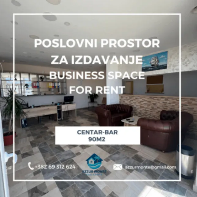 Rent, office space, 90m², Centar, Bar