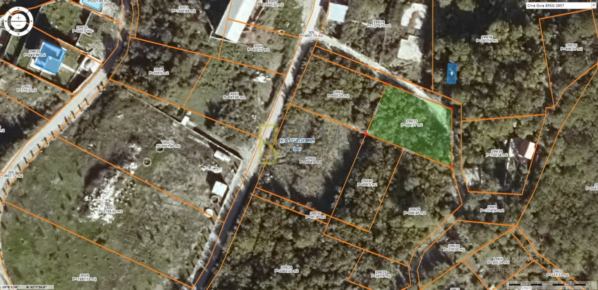Sale, land lot, 600m², Tuđemili, Bar