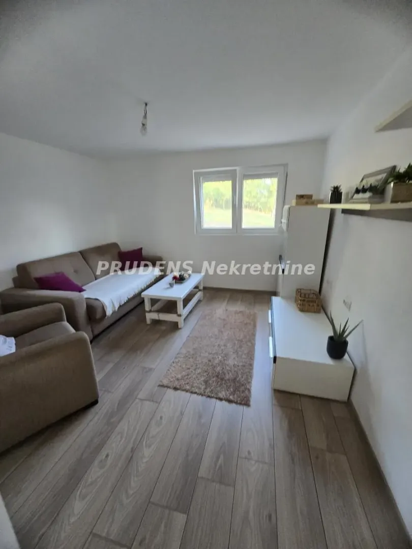 Living room with sofa seating, coffee table, and TV cabinet.