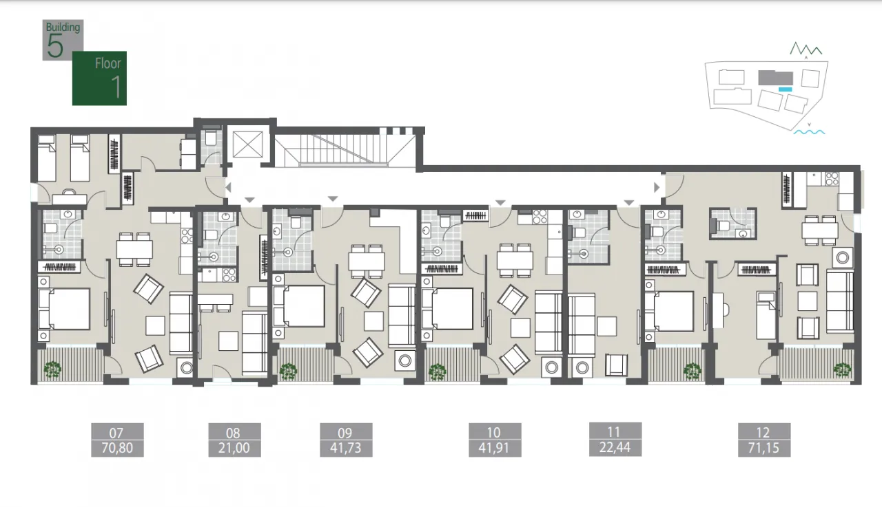 Sale, studio apartment, 21m², Tivat, Crna Gora