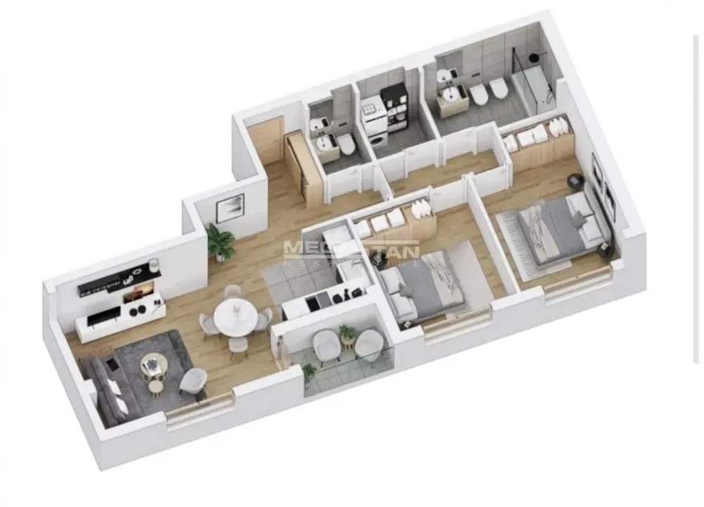 Sale, three bedroom apartment, 70m², Voždovac Sve Podlokacije, Beograd