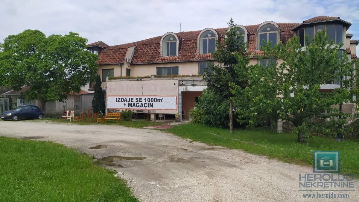 Izdavanje, poslovni prostor, 1000m², Ribarski put, Jagodina