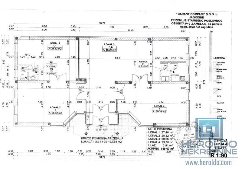Prodaja, poslovni prostor, 142m², Pijaca, Jagodina