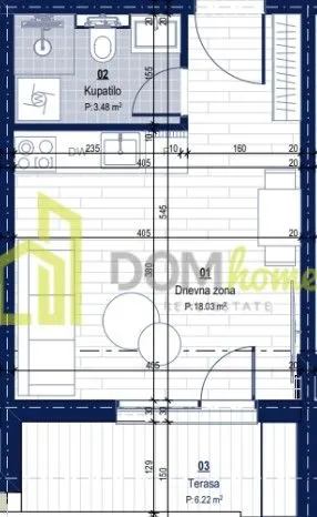 Prodaja, garsonjera, 28m², Radanovići, Kotor