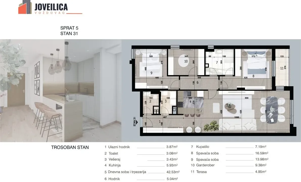 Sale, apartment, 116m², Beograd, Srbija