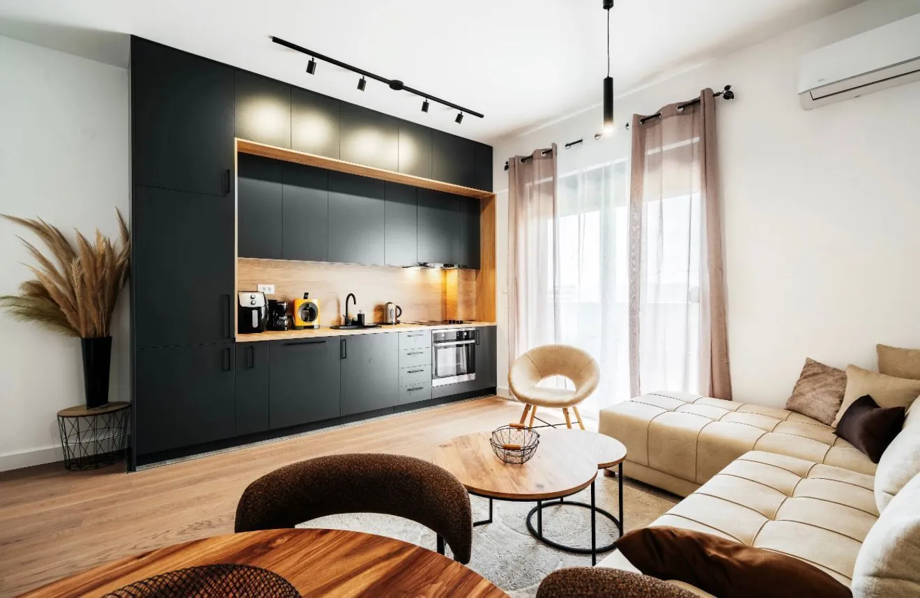 Rent, one bedroom apartment, 44m², Bečići, Budva