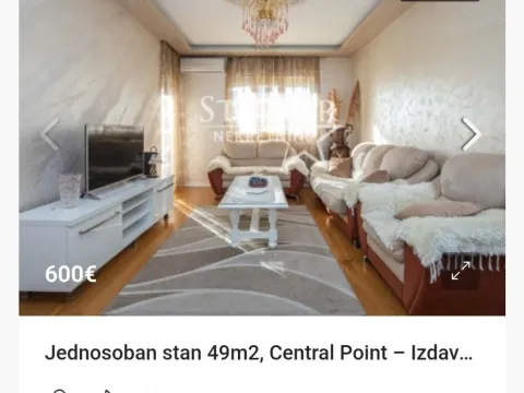 Izdavanje, jednosoban stan, 49m², Central Point, Podgorica - image 2