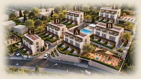 Render kompleksa zgrada sa bazenom i uređenim dvorištem. - image 9