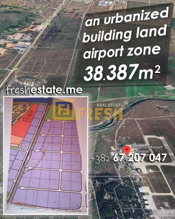 Prodaja, plac, 38387m², Ostalo, Podgorica