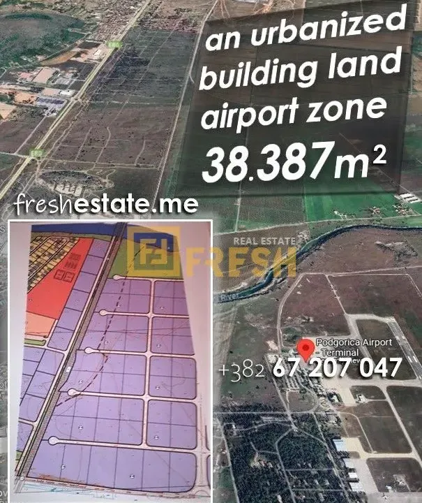 Prodaja, plac, 38387m², Ostalo, Podgorica