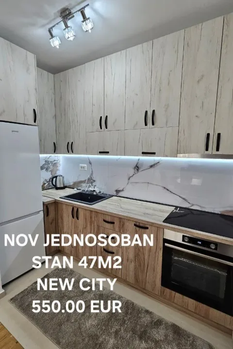 Rent, one bedroom apartment, 47m², City Kvart, Podgorica