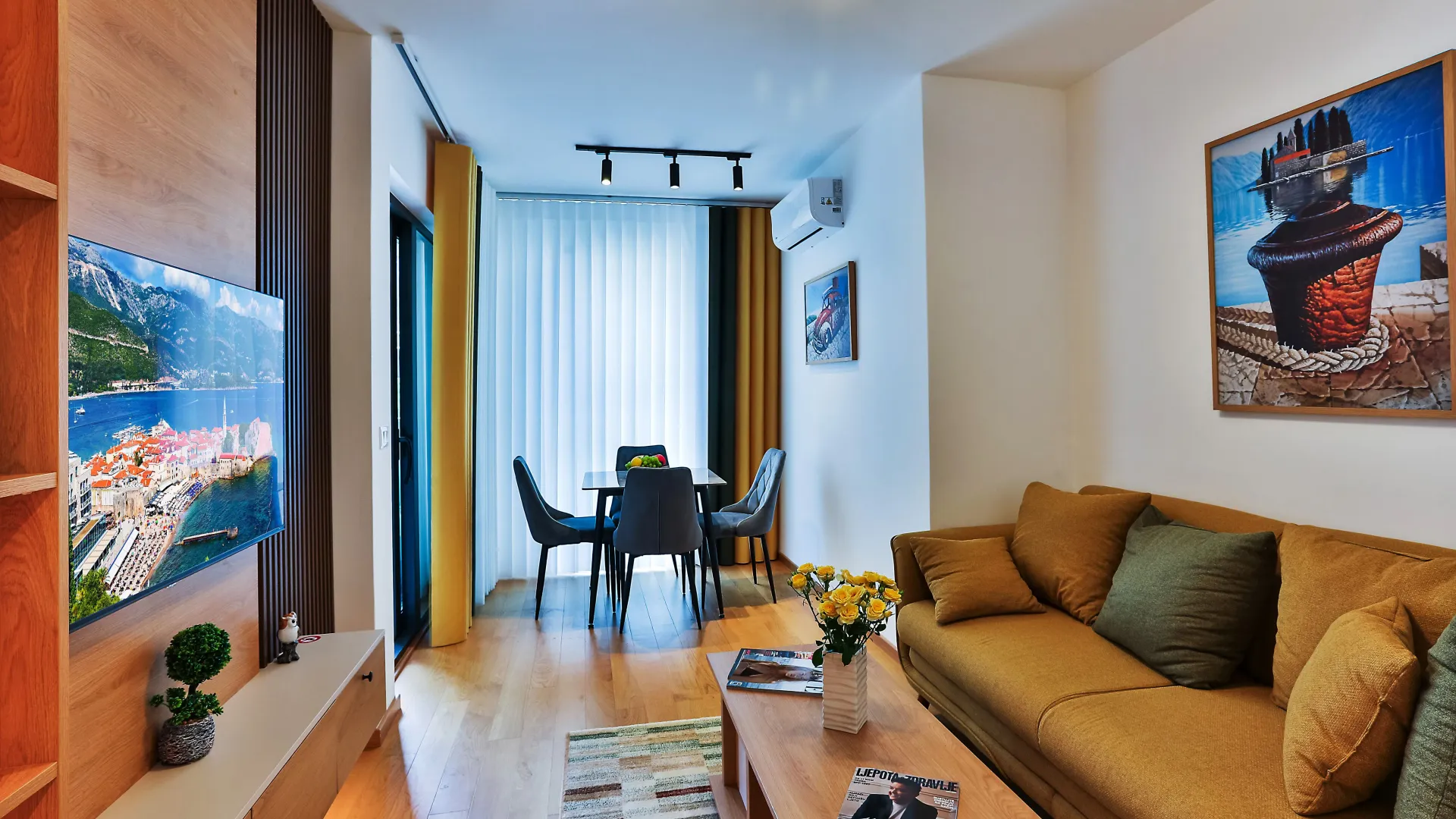 Rent, one bedroom apartment, 48m², Rozino, Budva