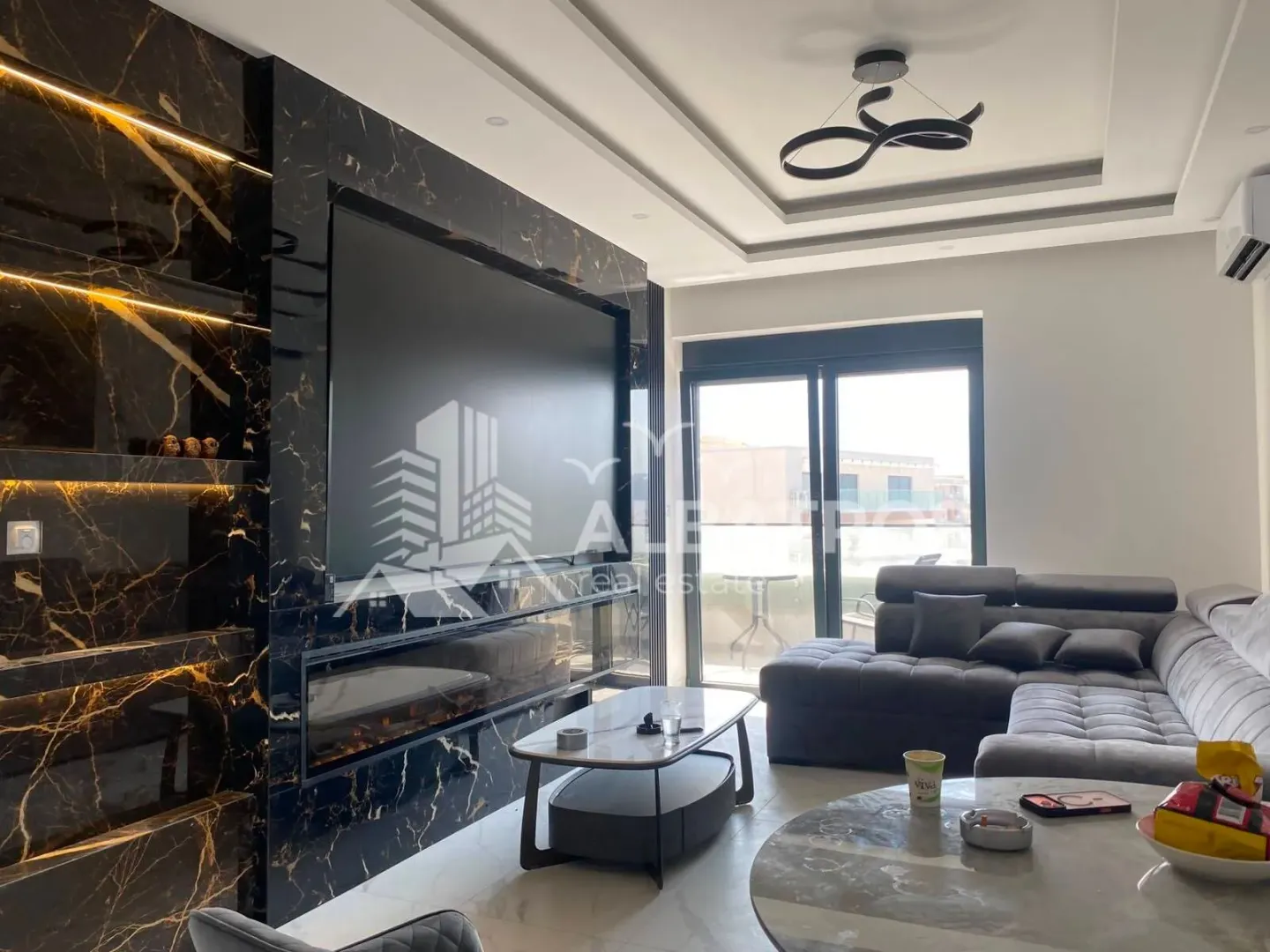 Rent, one bedroom apartment, 60m², Ilino, Bar