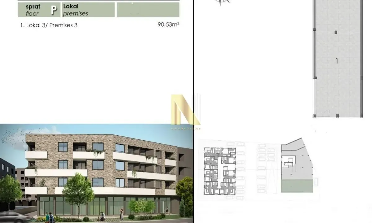 Rent, office space, 91m², Telep, Novi Sad Sve Podlokacije