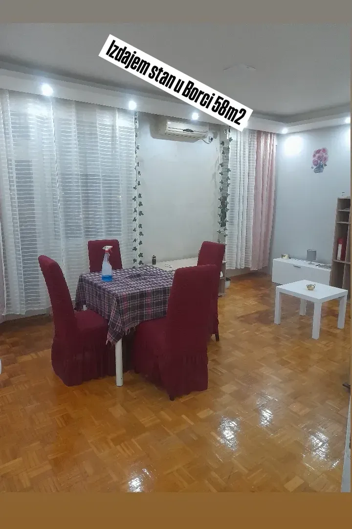 Rent, two bedroom apartment, 58m², Borča Sve Podlokacije, Beograd
