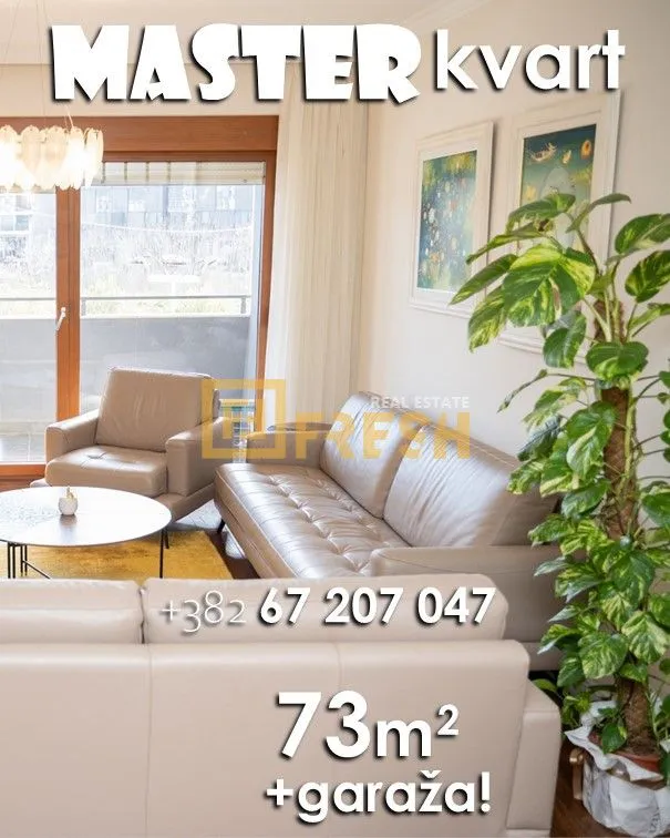 Prodaja, dvosoban stan, 73m², Master Kvart, Podgorica