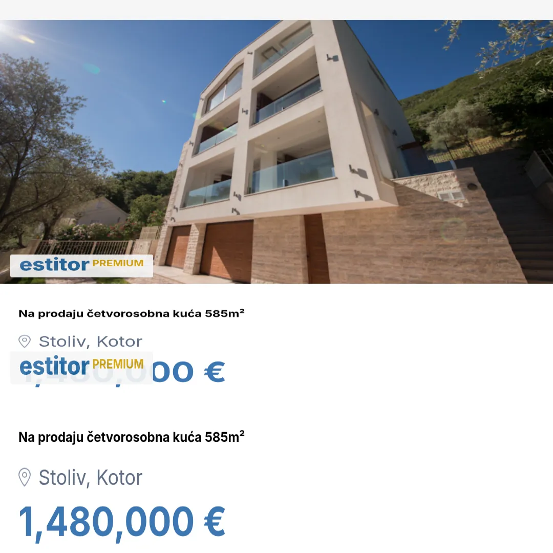 Prodaja, kuća, 585m², Stoliv, Kotor