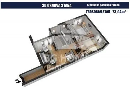 Prodaja, trosoban stan, 73m², Lučani, Srbija
