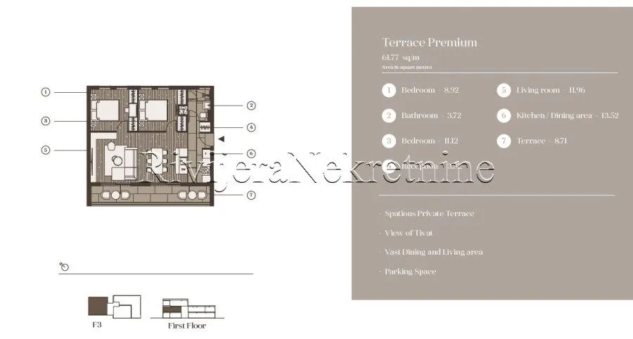Prodaja, stan, 41m², Tivat, Crna Gora
