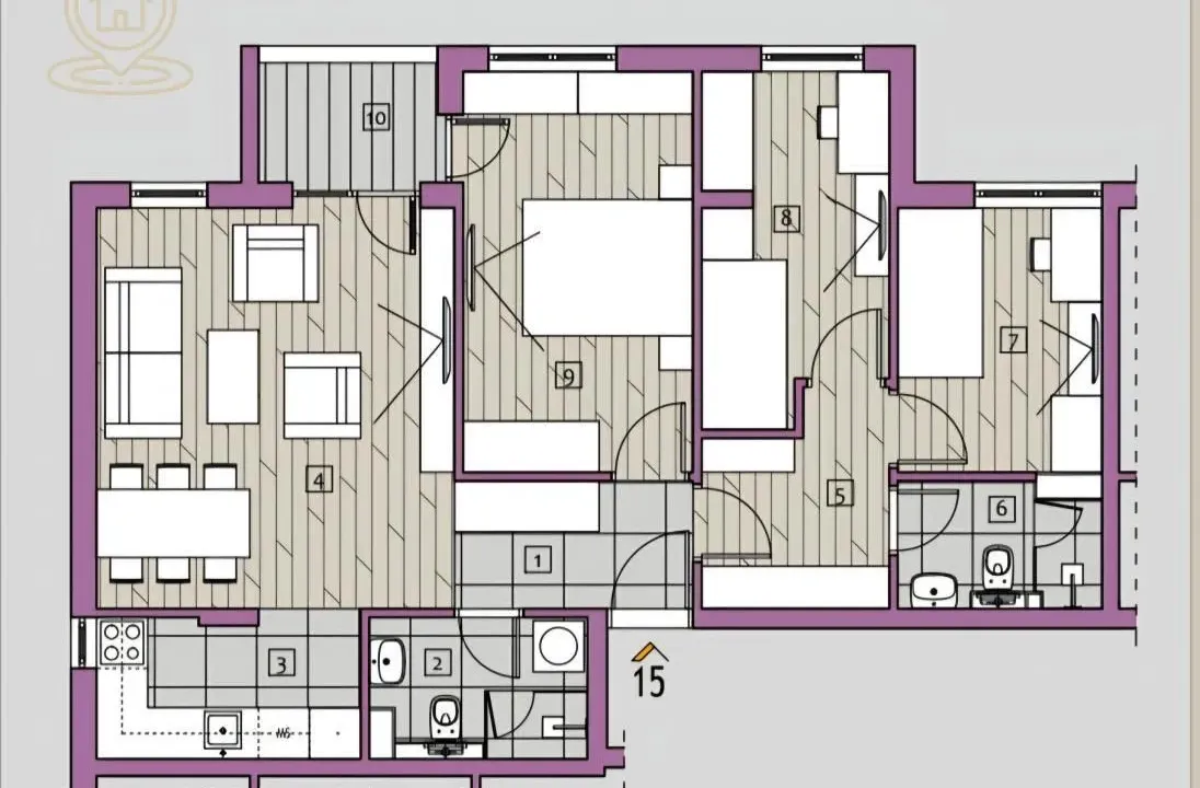 Sale, three bedroom apartment, 72m², Medijana, Niš